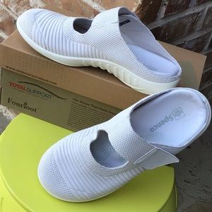 Spenco Orthopedic ladies Magnolia comfort mary jane style slip on - white 8.5M